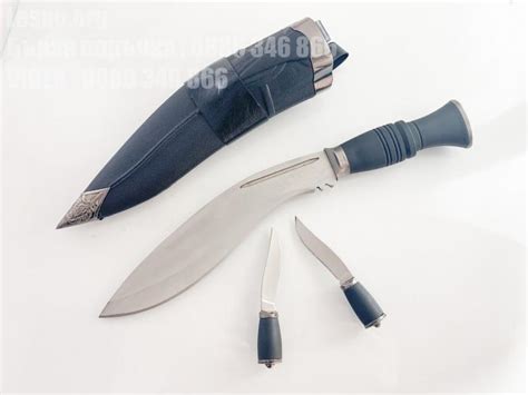 Kukri nepal кукри непалско с два ножа и калъф за носене на колан ...