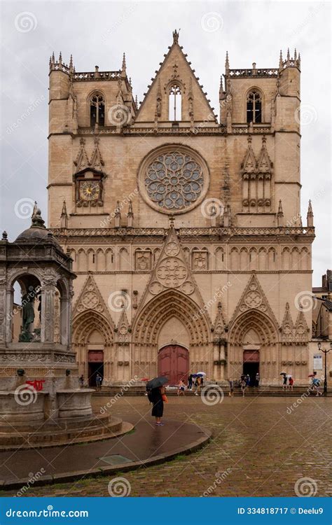 Gothic Saint John the Baptist Cathedral of Lyon UNESCO World Heritage ...