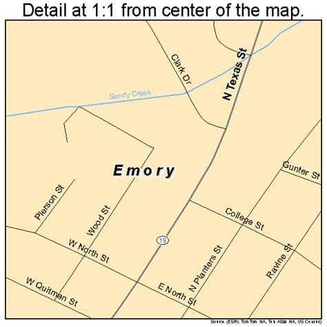 Emory Texas Street Map 4824216