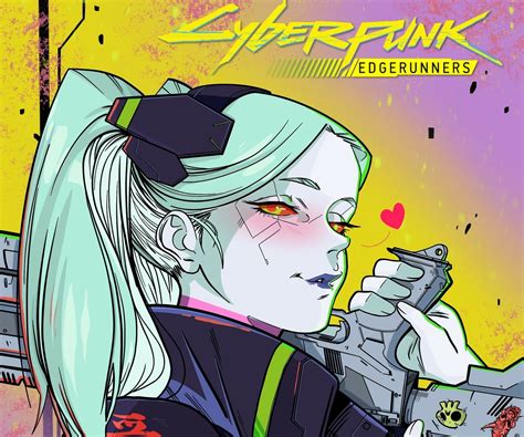 Rebecca in Action: HD Cyberpunk Edgerunners Anime Wallpaper by