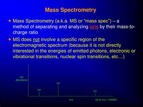 PPT - Mass Spectrometry and Related Techniques 1 PowerPoint ...