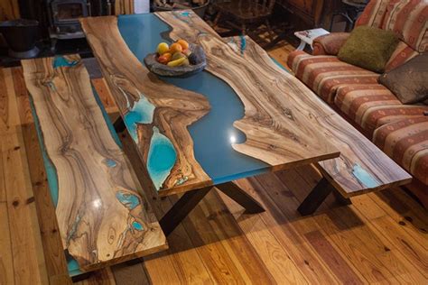 Pin by Tomek on Live edge coffee table | Dining table, Coffee table, Wood resin table