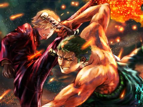 Sanji Vs Zoro 4K wallpaper download