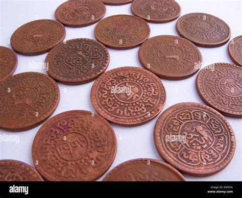 picture   bulk lot   tibetan coins stock photo alamy