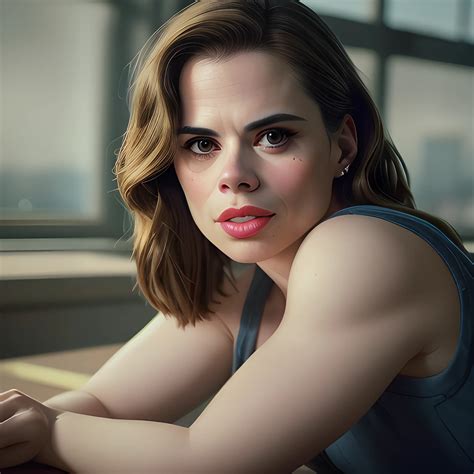 Stunning hayley atwell is a hot teacher, brown eyes, cutoffs, legs