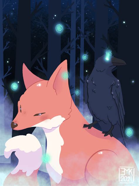 ArtStation - Fox and the Raven