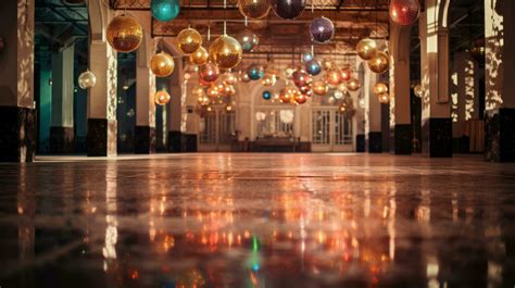 Dance floor shines with disco ball 29802537 Stock Photo at Vecteezy