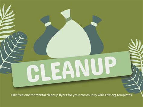 Free Cleanup Campaign Posters