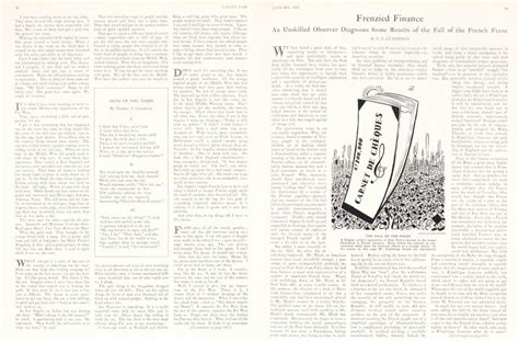 frenzied finance vanity fair january