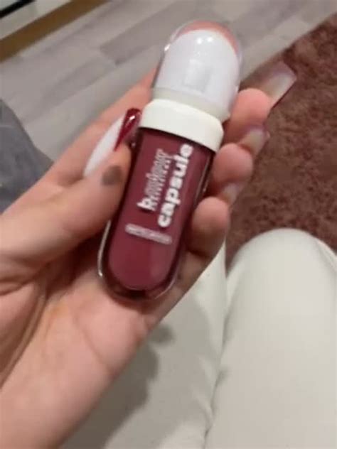 B.COLOUR PROFESSIONAL Помада матовая для губ бордовая CAPSULE, 02 Red ...