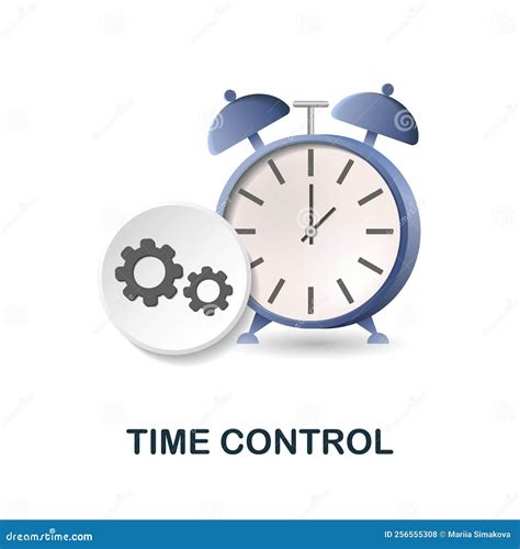 Time Control Icon. 3d Illustration from Personal Productivity