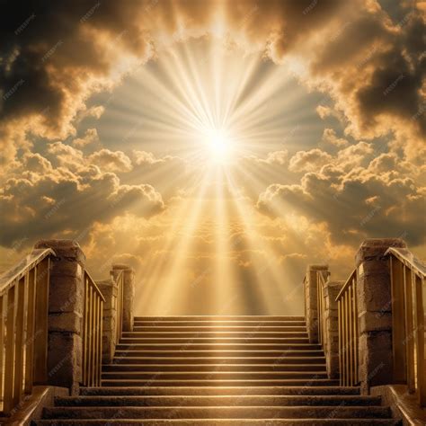 Golden Gates of Heaven with Glowing Light | Premium AI-generated image