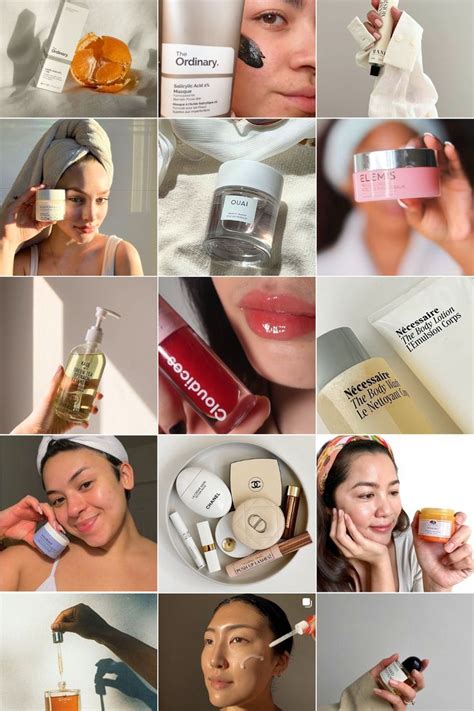 ugc creator skincare products photography