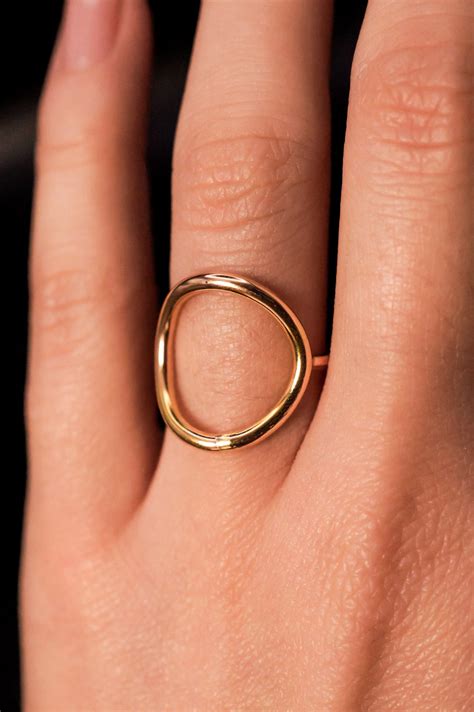 full circle ring  gold fill hannah naomi jewelry