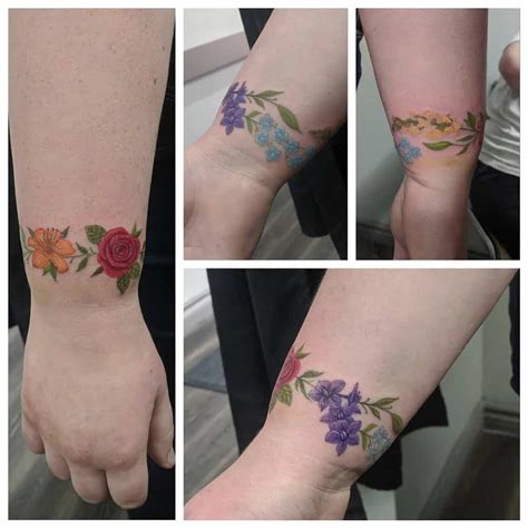 Top 37 Best Flower Wrist Tattoo Ideas - [2021 Inspiration Guide]