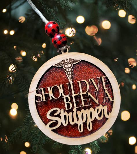 Should've Been A Stripper Nurse Medical Ornament - Etsy Canada