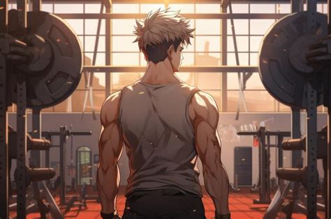 page  anime muscular training images    freepik
