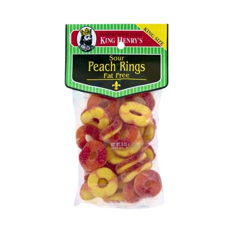 King Henry's Sour Peach Rings – Snack Rack City