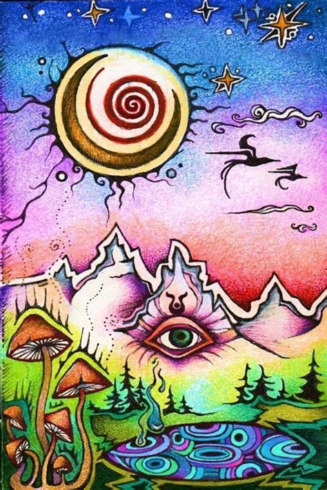 Pin by Thehippievegabond on Graphics in 2020 | Psychedelic drawings ...