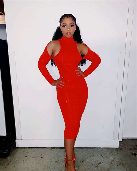 Chloe Bailey Is All 'Fired Up' in Sexy Red Bodycon Dress