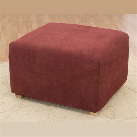 Sure Fit Stretch Pique Oversized Ottoman Slipcover & Reviews | Wayfair