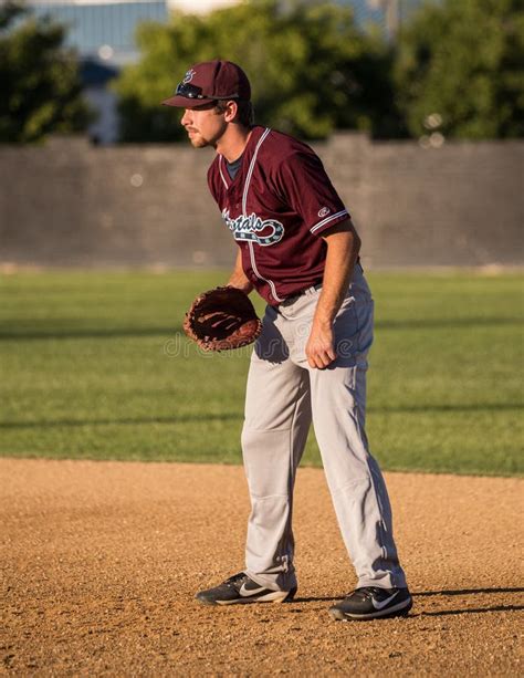 Infielder editorial photography. Image of teamwork, college - 118445897