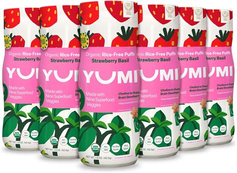 Amazon.com: YUMI Organic Rice-Free Baby Puffs - No Sugar Added, Gluten