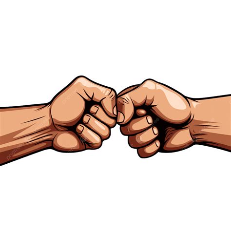 Cartoon Hand Drawn Pk Match Fist Bump, Cartoon, Hand Painted, Contest