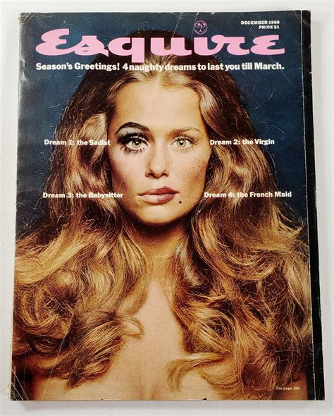 Esquire: The Magazine for Men. December 1968. Cover: Model Lauren