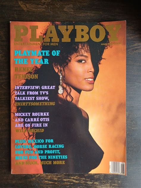 Playboy Magazine June 1990 Playmate Bonnie Marino - POTY Renee Tenison