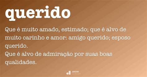 O Que Significa A Palavra Querido
