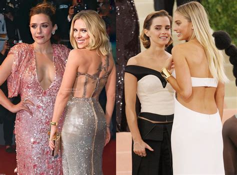 Team 1 (Elizabeth Olsen, Scarlett Johansson) vs Team 2 (Emma Watson
