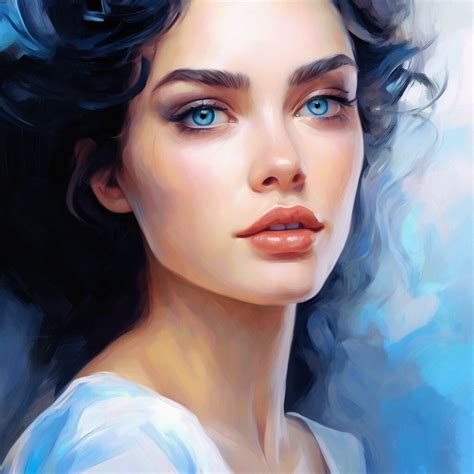 "🖤🤍💙 woman charisma aesthetics of …" — image created in Shedevrum