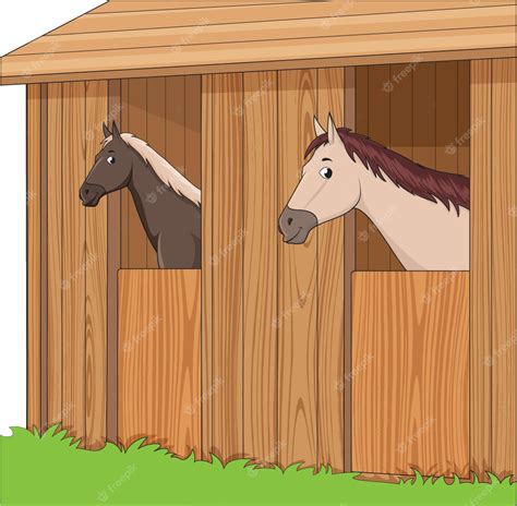 Drawing Of A Horse Stable Clip Art Library - vrogue.co
