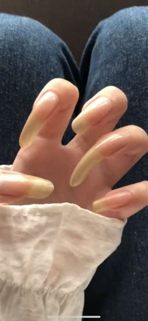 Pin on Long natural nails