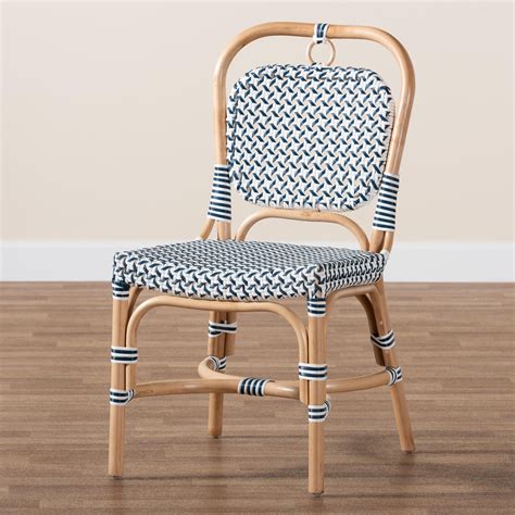 Union Rustic Mariyam Massapequa King Louis Back Rattan Side Chair