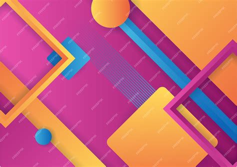 Абстрактные красочные геометрические фигуры фон | Премиум векторы