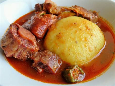 West African Cuisine on Instagram: “Fufu & soup!😋 Ghana style #