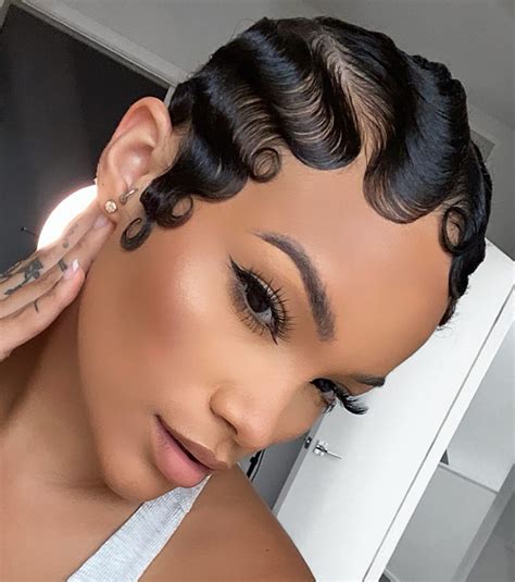 how to finger wave short hair