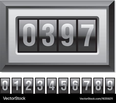 Web counter in frame Royalty Free Vector Image