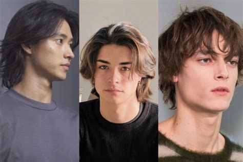 rambut wolf cut pendek pria  keren  stylish