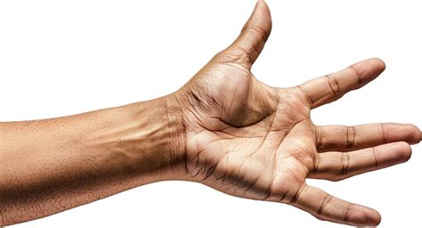 outstretched hand palm facing   png