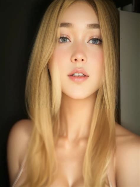 blond woman    large breast posing   picture  years