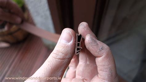 replace  door seal   timber door youtube
