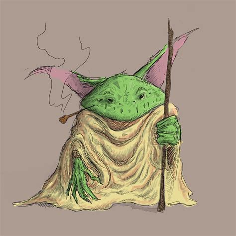 Let's give middle age Yoda some love too! Art by me! : r/StarWars