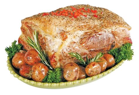 Whole Pork Roast with Potatoes - Prepared Food Photos, Inc.