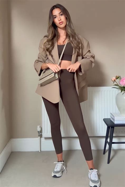 Looks Com Legging Marrom