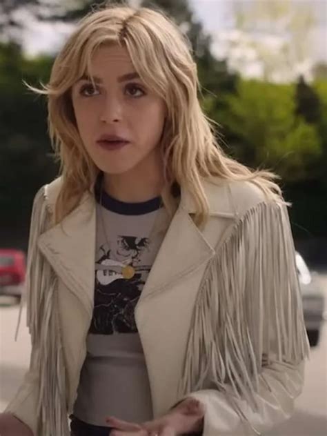 Totally Killer 2023 Kiernan Shipka White Jacket - Order Now