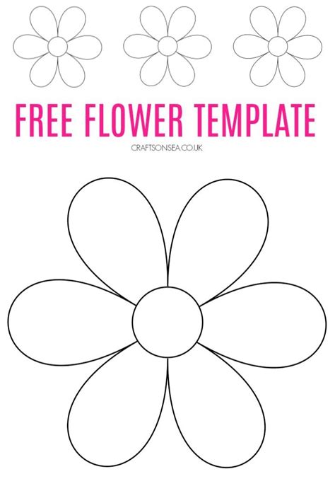 Spring Flowers Printable Template