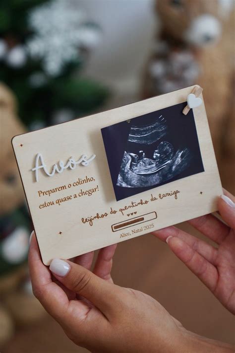 Ideia Para Revelar Gravidez - Postal para revelar gravidez aos avós – Personalizável com nome, frase ...